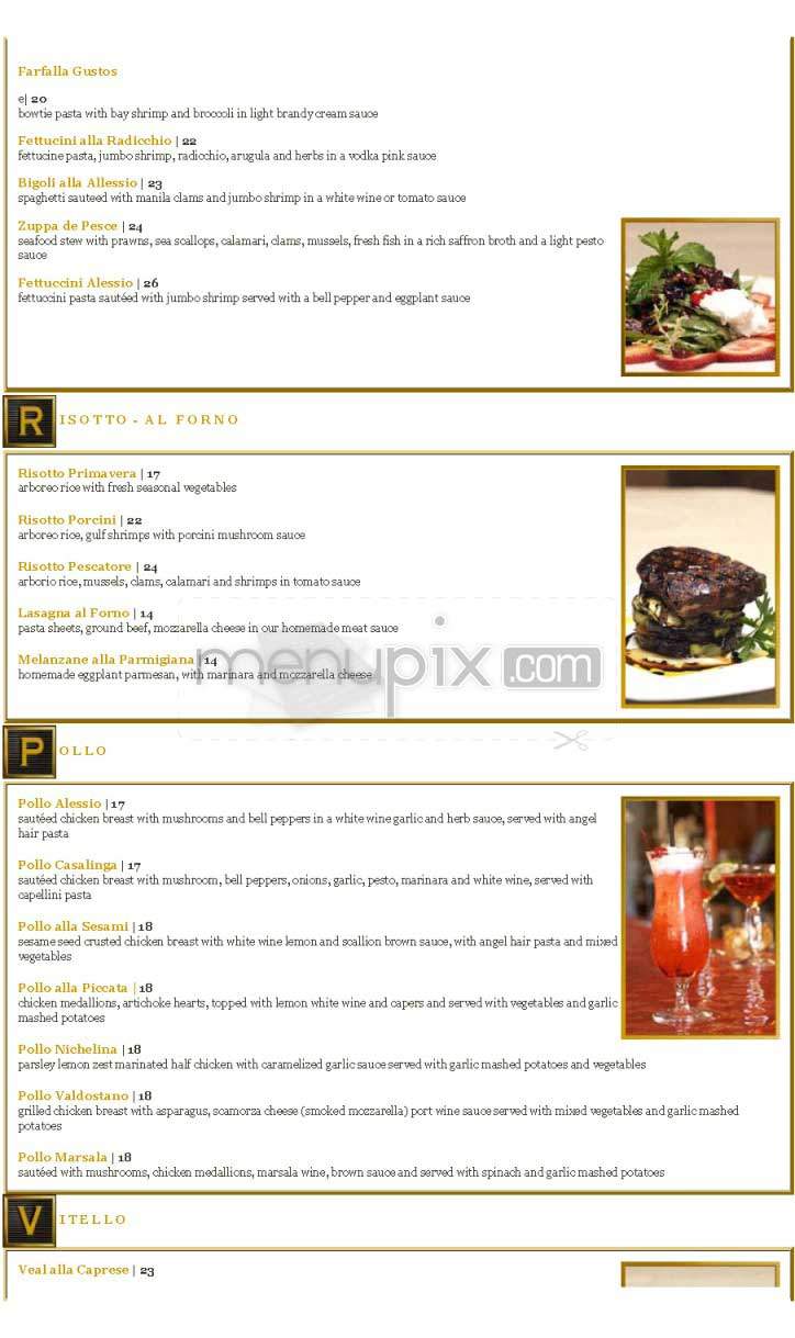 Alessio - West Hills, CA menu_pic
