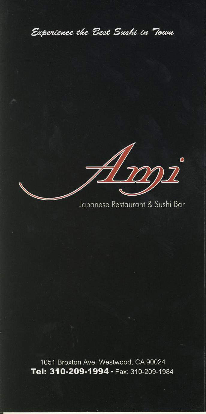 Ami - Los Angeles, CA menu_pic