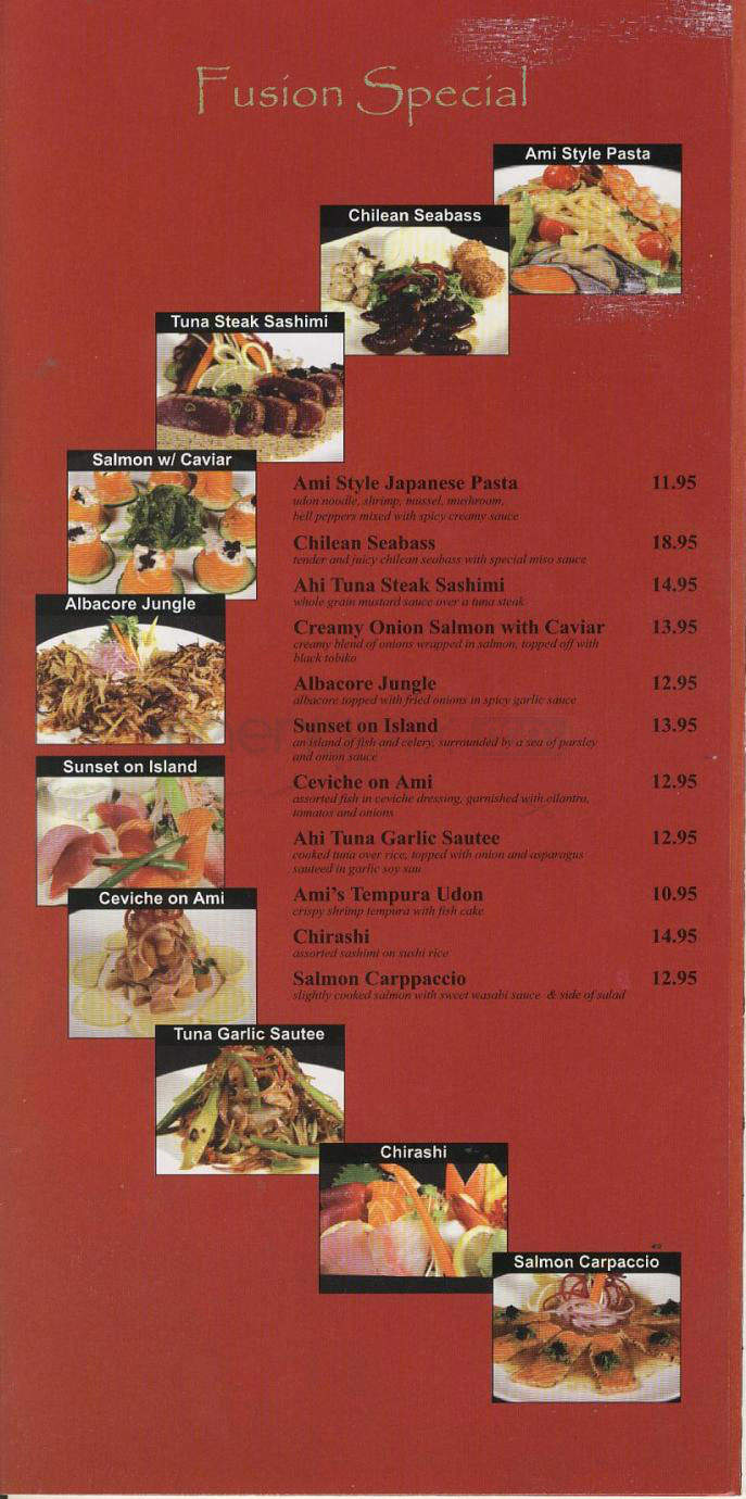 Ami - Los Angeles, CA menu_pic