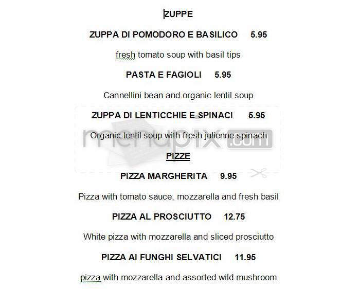 Amici Trattoria - Santa Monica, CA menu_pic