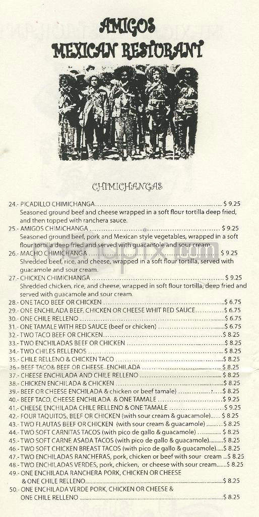 Amigo's Restaurant - Pasadena, CA menu_pic
