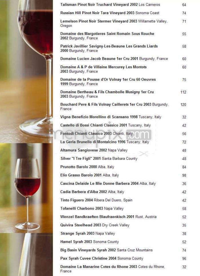 AMMO - Los Angeles, CA menu_pic