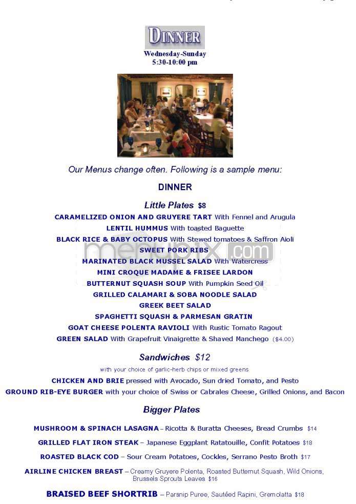 Amuse Cafe - Venice, CA menu_pic