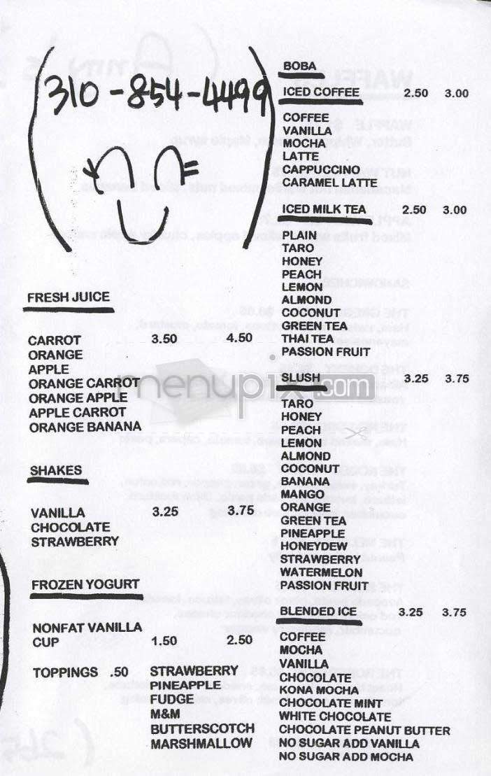 Anny's - Beverly Hills, CA menu_pic