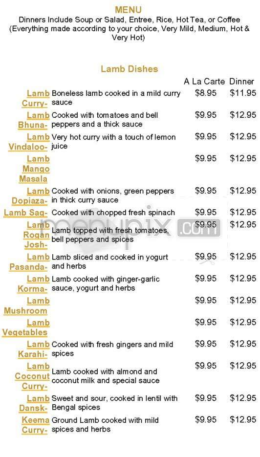 Anarbagh - Woodland Hills, CA menu_pic