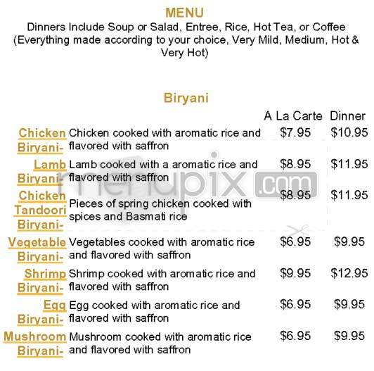 Anarbagh - Woodland Hills, CA menu_pic