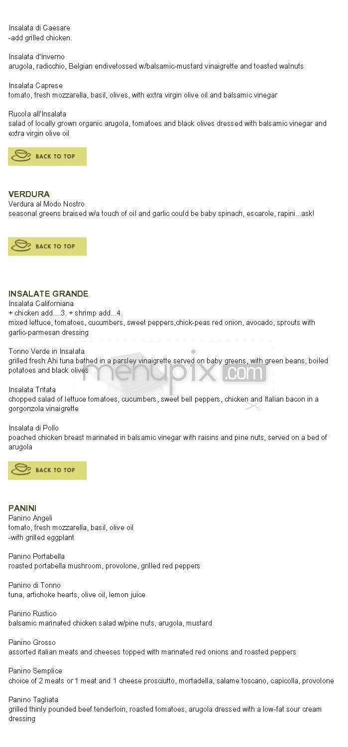 Angeli Caffe - West Hollywood, CA menu_pic