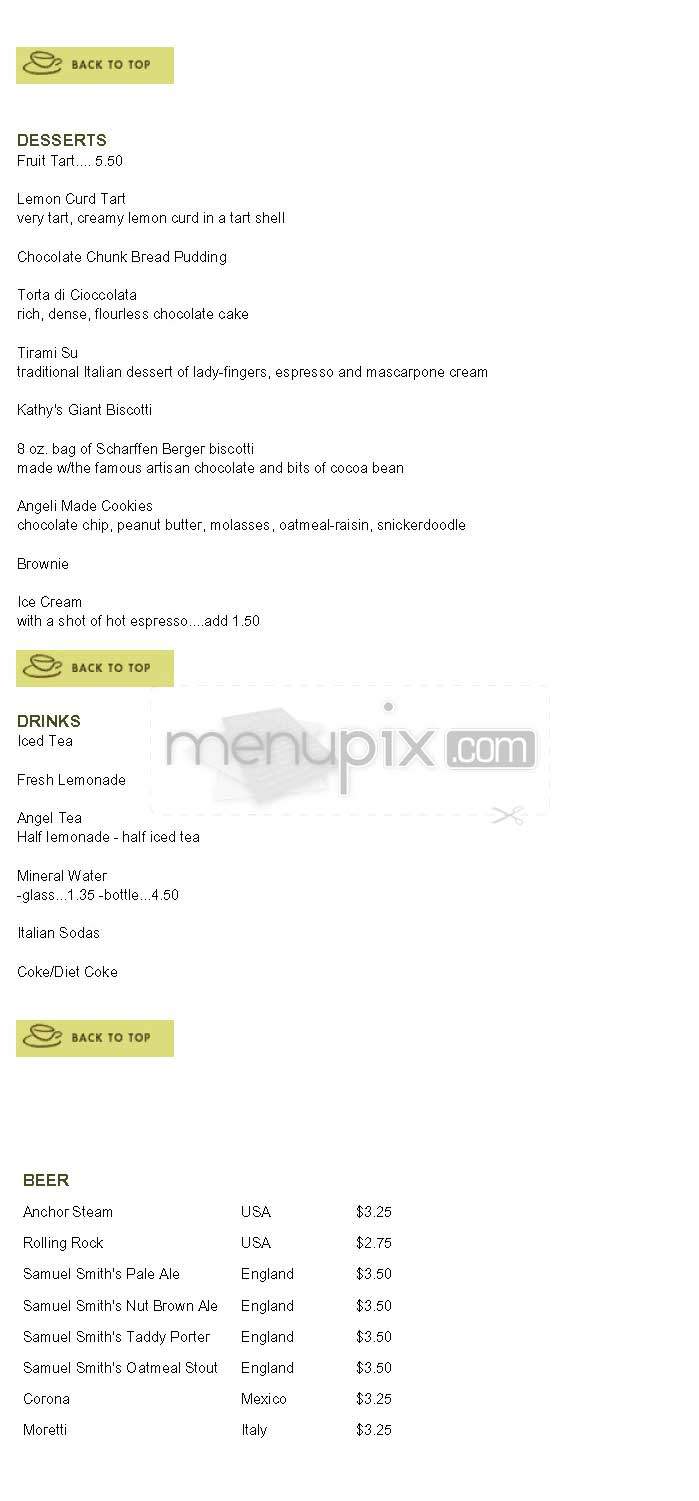 Angeli Caffe - West Hollywood, CA menu_pic