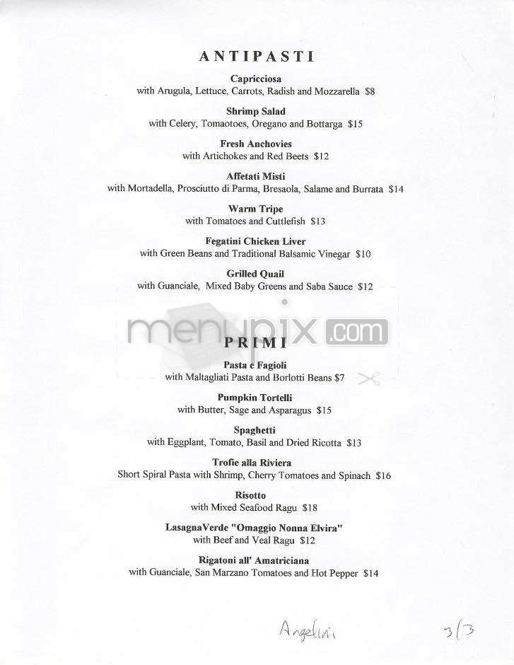 Angelini Osteria - Los Angeles, CA menu_pic