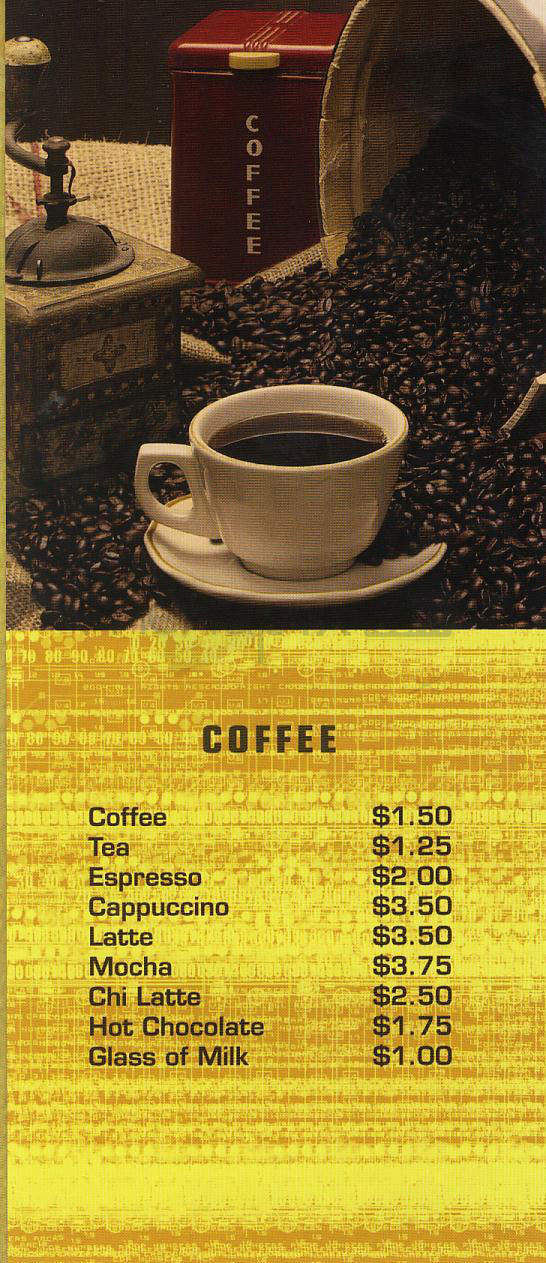 Angelina's Cafe - Los Angeles, CA menu_pic