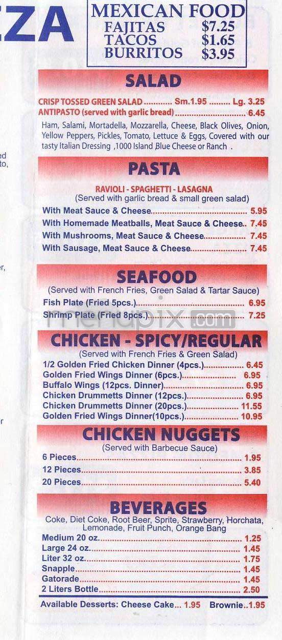 Angelino's Pizza - Los Angeles, CA menu_pic