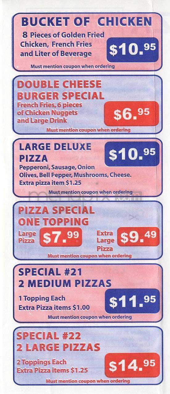 Angelino's Pizza - Los Angeles, CA menu_pic