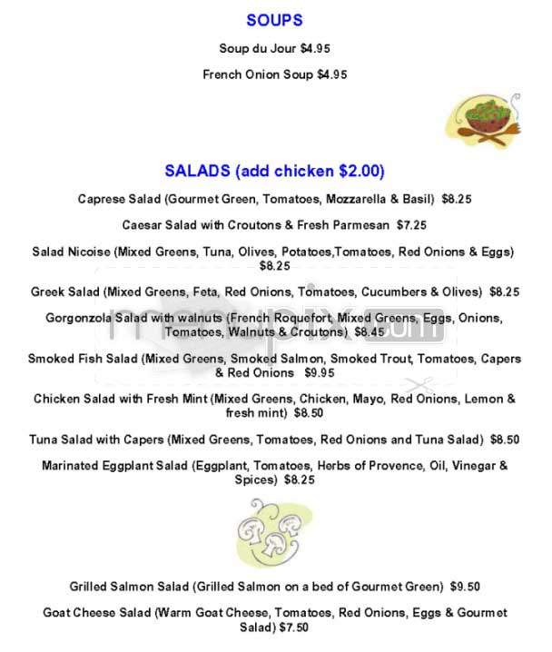 Angelique Cafe - Los Angeles, CA menu_pic