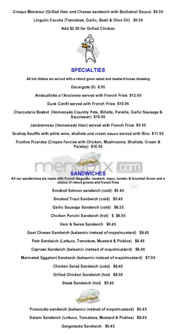 Angelique Cafe - Los Angeles, CA menu_pic