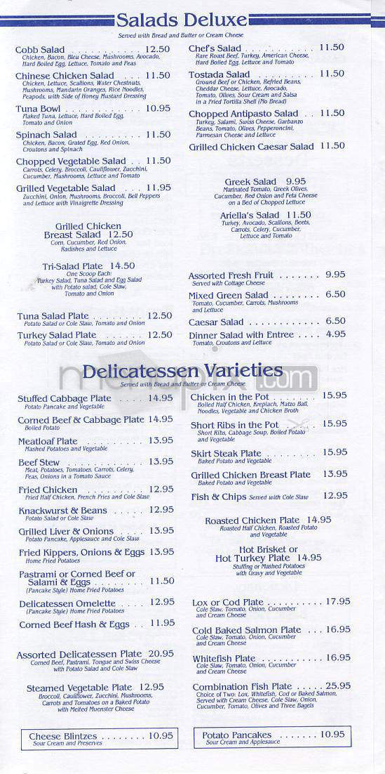 Art's Delicatessen & Restaurant - Studio City, CA menu_pic