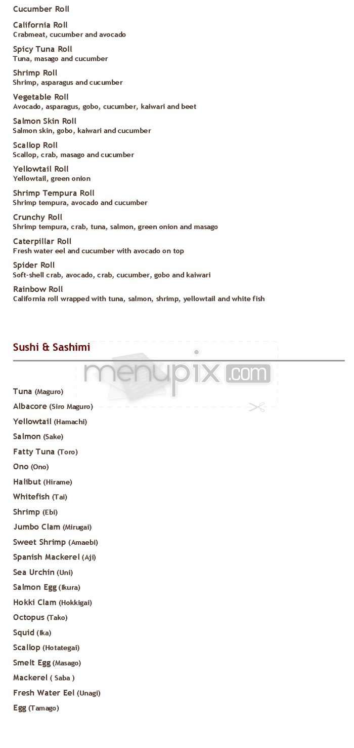 Asia - Los Angeles, CA menu_pic