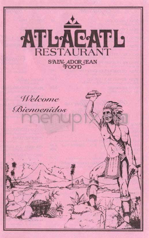 Atlacatl - Los Angeles, CA menu_pic