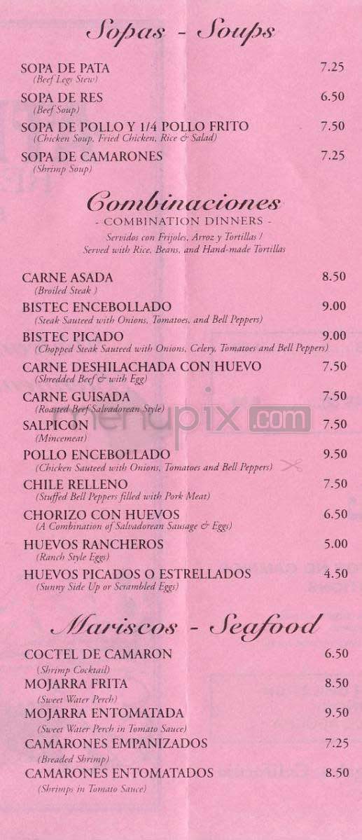 Atlacatl - Los Angeles, CA menu_pic