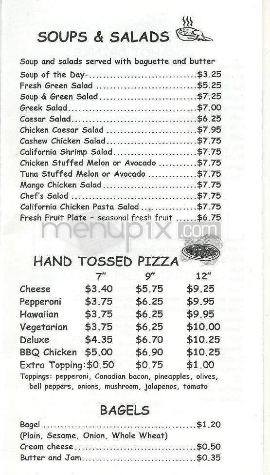 Aux Delices French Bakery - Pasadena, CA menu_pic