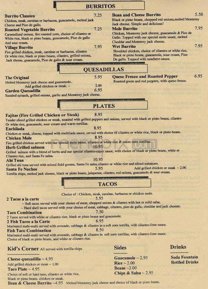 Avocado Grill - Los Angeles, CA menu_pic