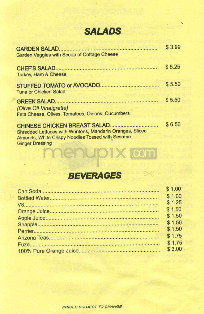 BB's Coffee & Deli - Encino, CA menu_pic