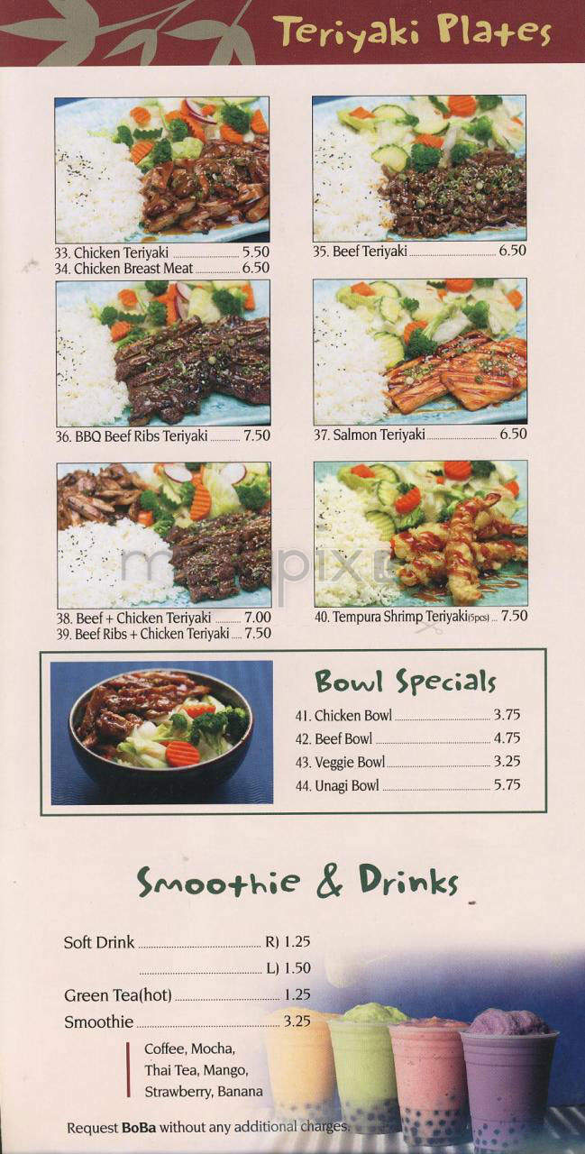 BBQ Teriyaki - Tarzana, CA menu_pic