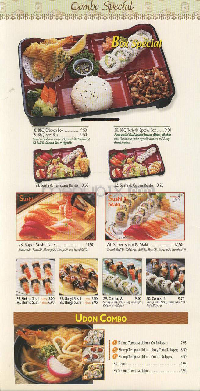 BBQ Teriyaki & Sushi - Sherman Oaks, CA menu_pic