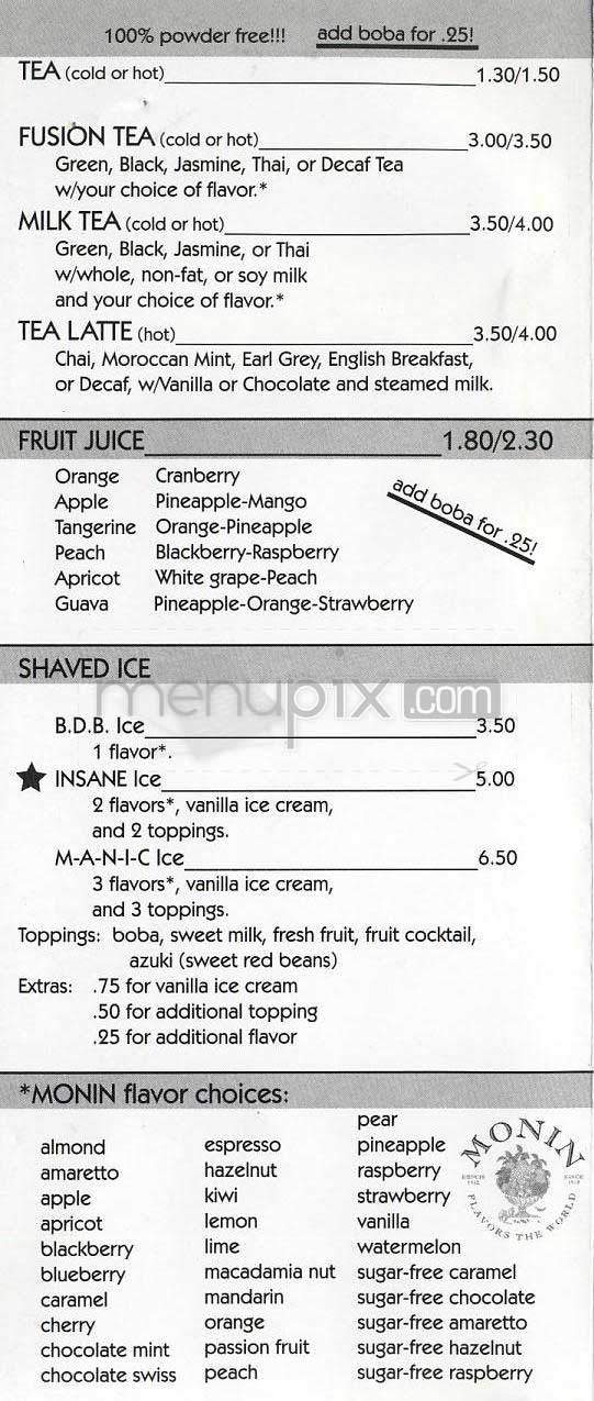 Back Door - Los Angeles, CA menu_pic
