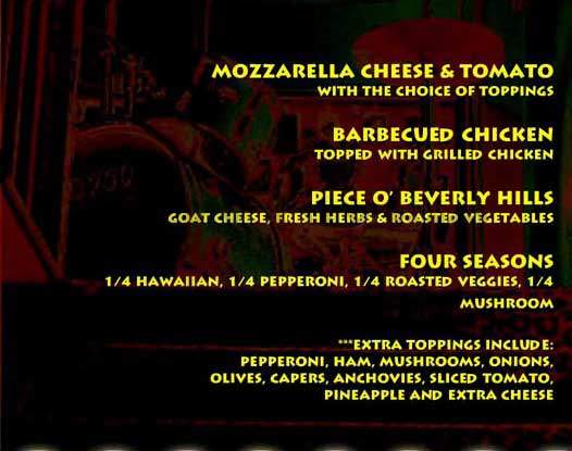 Backstage Cafe - Beverly Hills, CA menu_pic