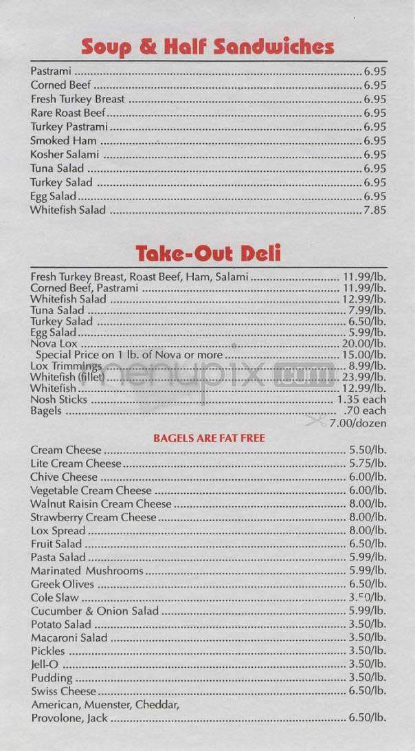 Bagel Nosh Deli - Santa Monica, CA menu_pic