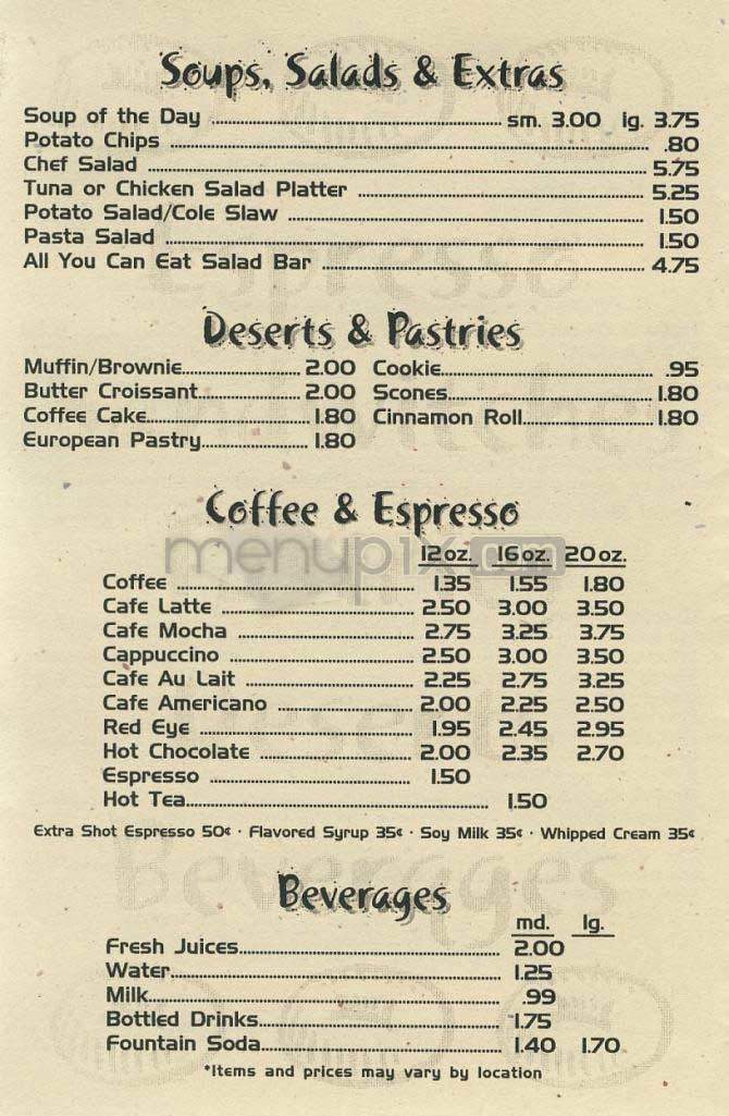 Bagelworks Cafe - Los Angeles, CA menu_pic