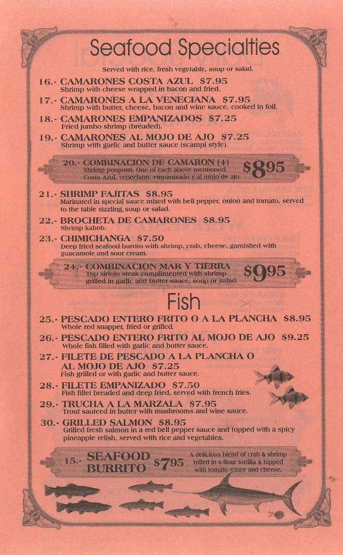 Bahia Caporales - Burbank, CA menu_pic