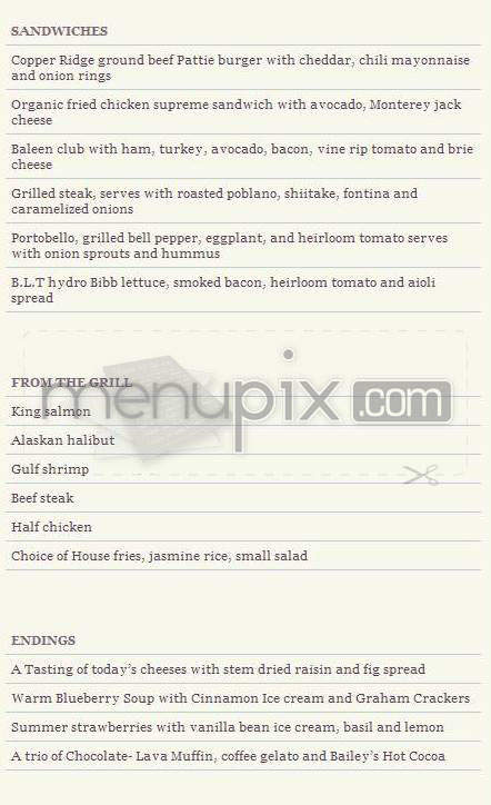 Baleen Los Angeles - Redondo Beach, CA menu_pic