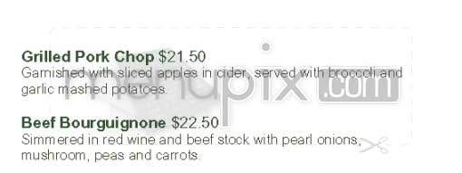Barsac Brasserie - Toluca Lake, CA menu_pic