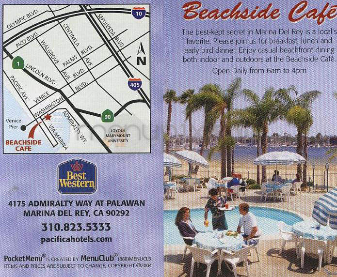 Beachside Cafe (Best Western) - Marina Del Rey, CA menu_pic