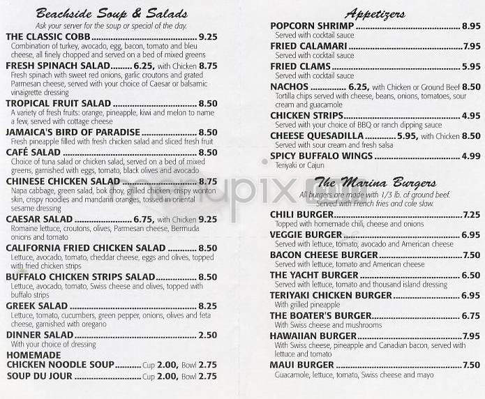 Beachside Cafe (Best Western) - Marina Del Rey, CA menu_pic
