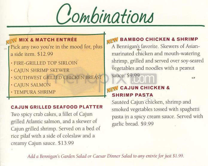 /350001614/Bennigans-Grill-and-Tavern-Menu-Cuyahoga-Falls-OH - Cuyahoga Falls, OH