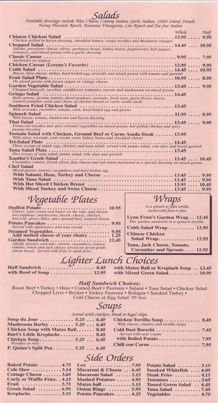 Beverly Glen Deli - Los Angeles, CA menu_pic