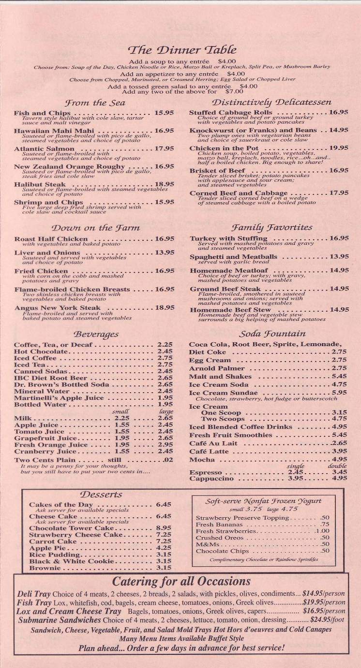 Beverly Glen Deli - Los Angeles, CA menu_pic