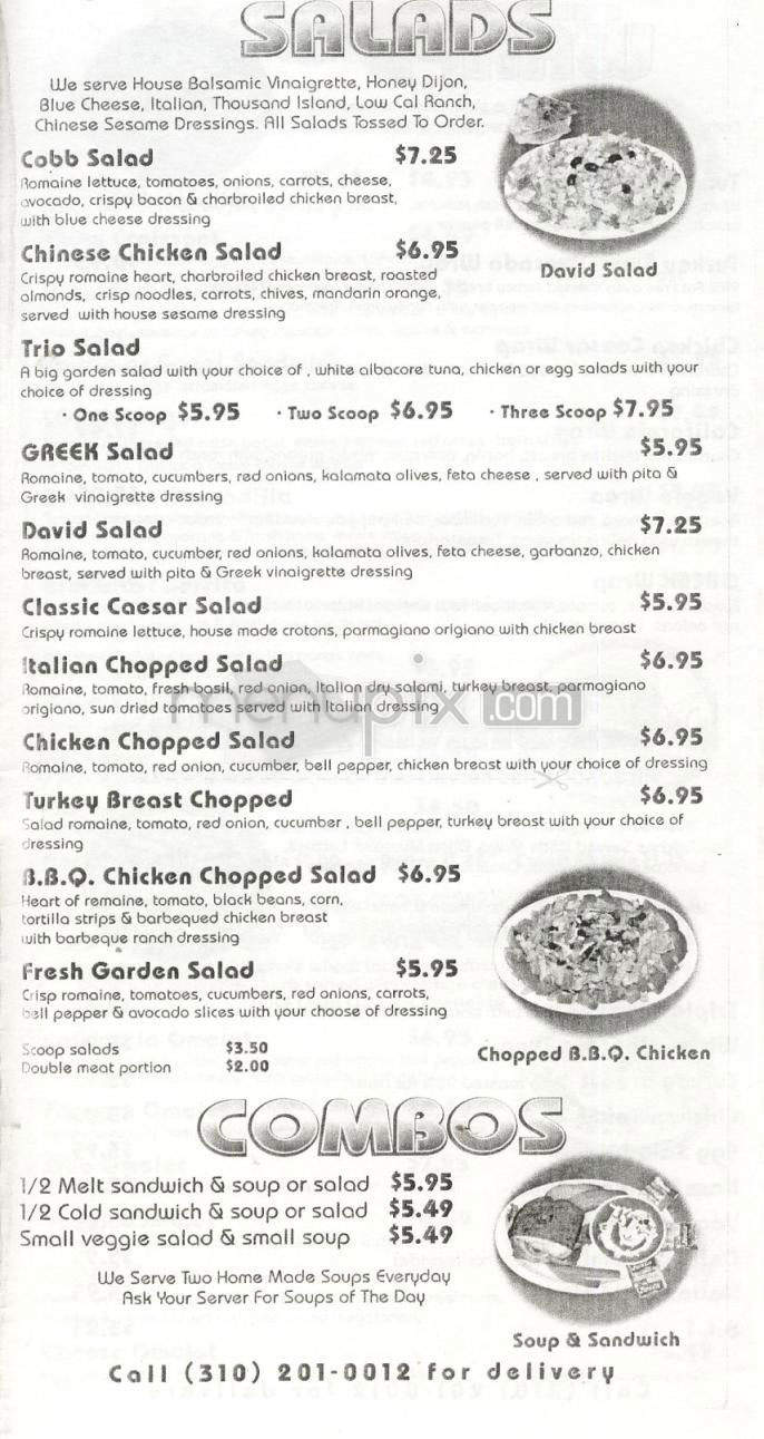 Beverliz Cafe - Beverly Hills, CA menu_pic