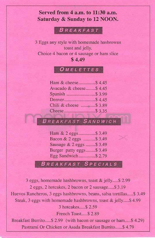 Big Tomy's - Los Angeles, CA menu_pic