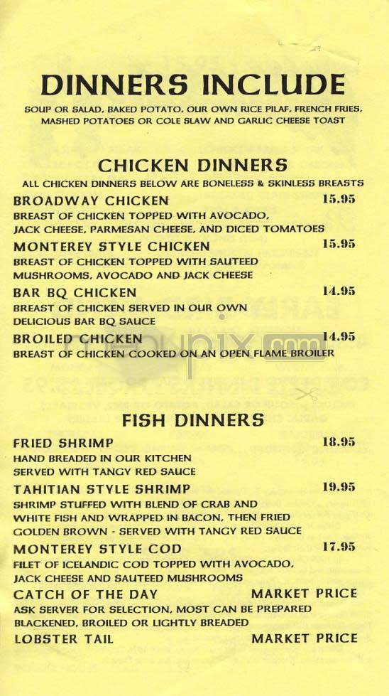 Billingsley's - Los Angeles, CA menu_pic