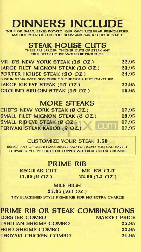 Billingsley's - Los Angeles, CA menu_pic