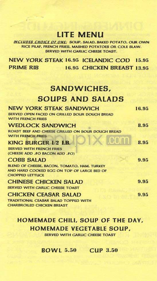 Billingsley's - Los Angeles, CA menu_pic