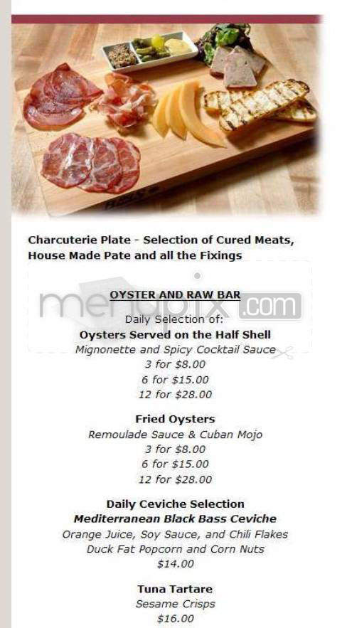 Bin 8945 Wine Bar and Bistro - West Hollywood, CA menu_pic