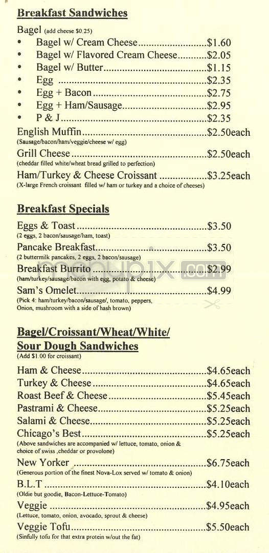 Bake It Again Sam! - Burbank, CA menu_pic