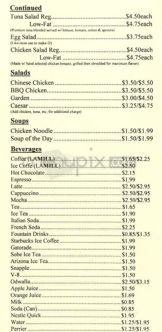 Bake It Again Sam! - Burbank, CA menu_pic