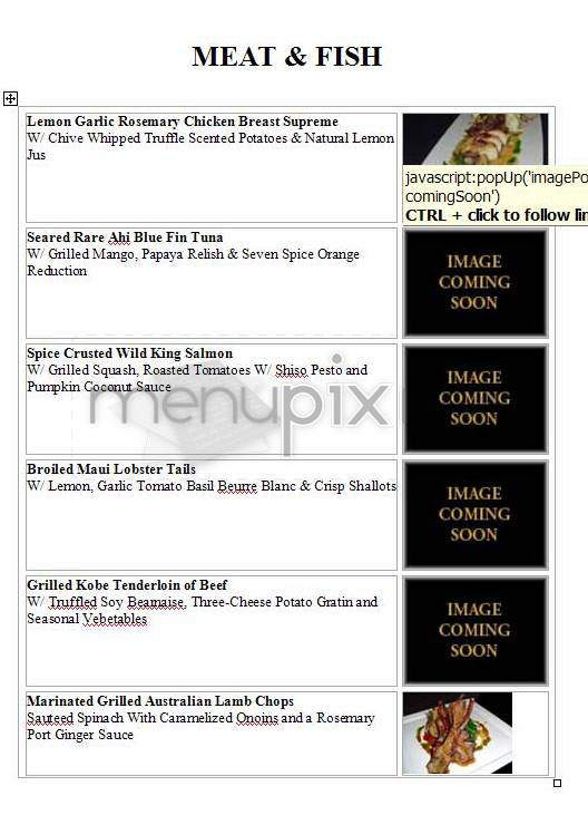 BlackSteel - Hollywood, CA menu_pic