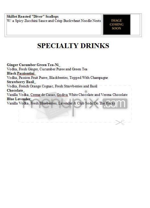 BlackSteel - Hollywood, CA menu_pic