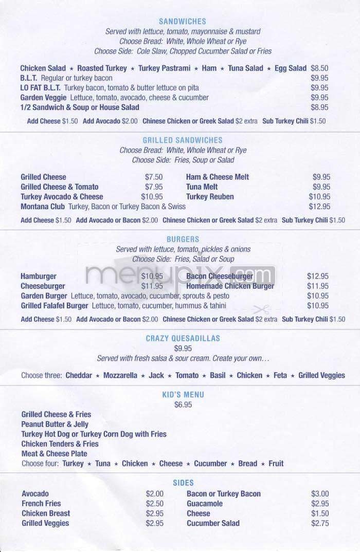 Blue Plate - Santa Monica, CA menu_pic